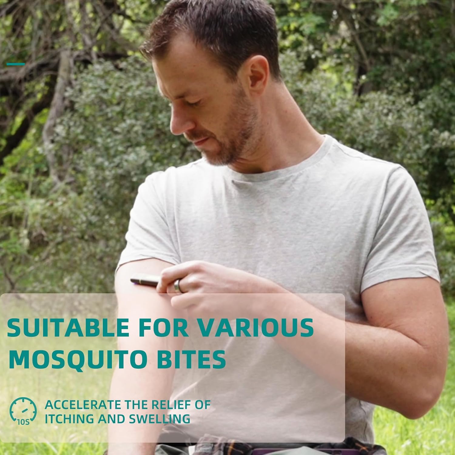 Vibis Insect Bite and Sting Relief, Rechargeable Bug Bite Itch Relief Thing for Mosquito Bites, Chemical-Free Insect Bite Healer, Fast Symptom Relief from Itching and Swelling
