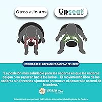 Vista 9 de Upseat El piso ergonómico original para bebé y asiento elevador con bandeja, desarrollado con fisioterapeutas para una postura vertical y un