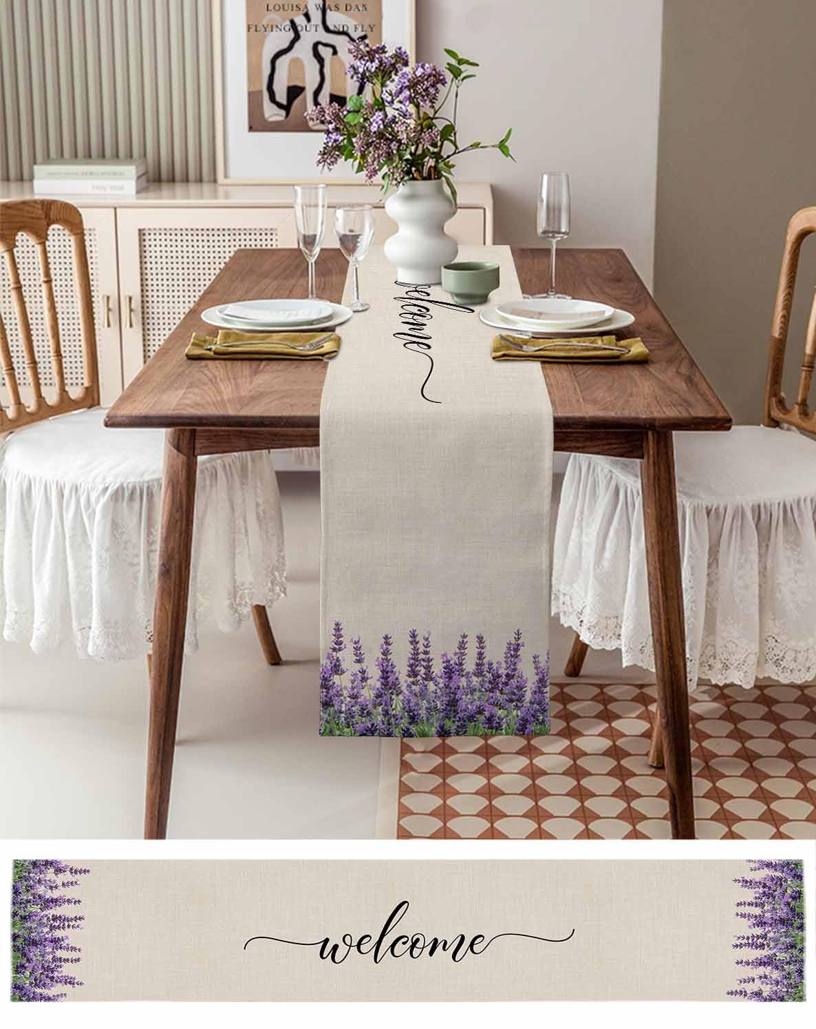 fitted lace wedding dress Amazon.com: Ldtrchee Purple Lavender Table Runner 108 Inches, Purple Spring  Floral Wildflower Plant Bed Runner Dresser Scarves Tabletop for Indoor  Outdoor Parties/Ceremony/Banquet, 13