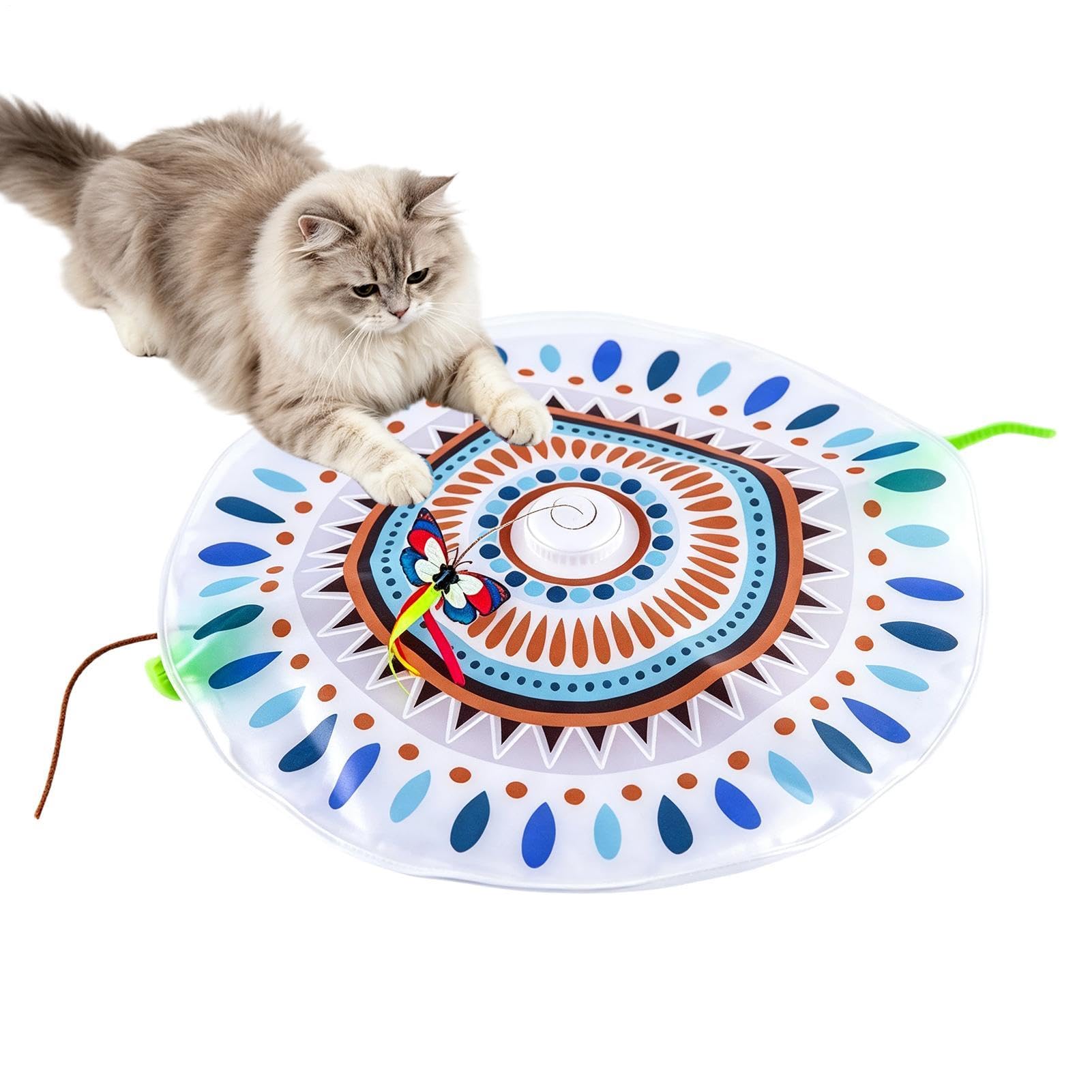 Gatto Giocattolo Interattivo Di Arricchimento Intelligente Ricaricabile Per | Stimolante Per Gatti Adatto a Interni, Esterni, Balcone, Appartamento, Casa, Soggiorno