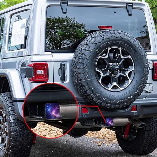 Vista 56 de Cubierta de enganche de receptor de 2 pulgadas, teñido anudado, tinta arco iris, teñido anudado, cubiertas de enganche de goma resistentes