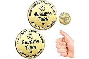 Funny Baby Gift First Time Parents To Be Gifts 2022:New Parents Decision Coin