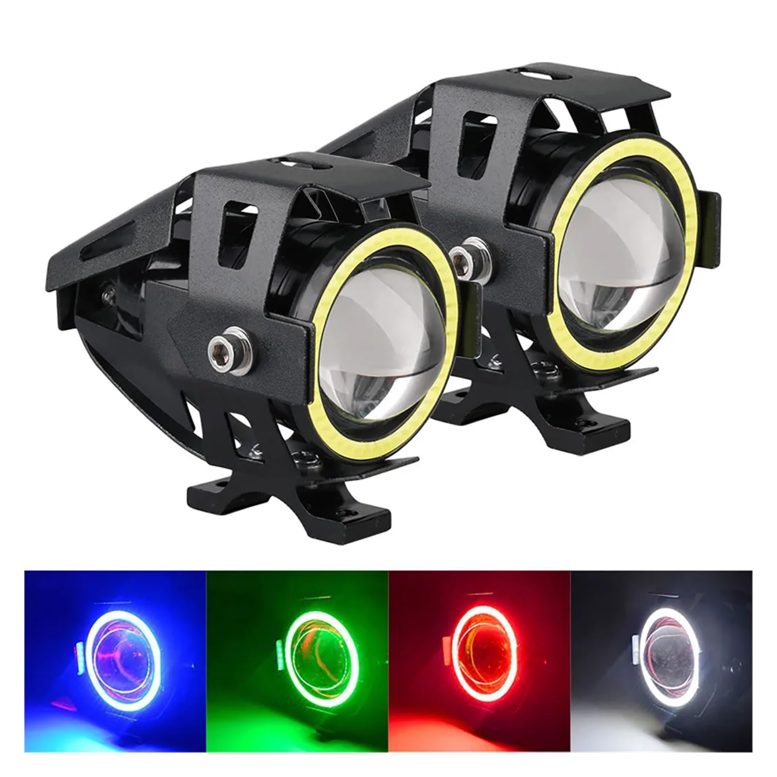 Amazon | バイクのフォグランプ 2 個オートバイ LED スポットライト 