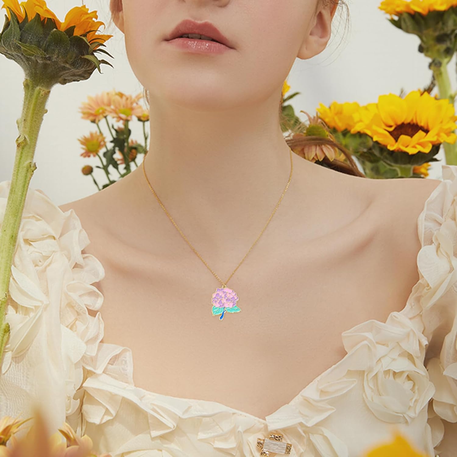 Flower Charms for Jewelry Making Bulk Cute Pendants for Bracelet Necklace Earring DIY Supplies - Image 7