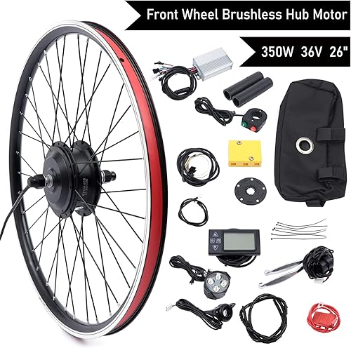 Miniatura 34 de Kit de motor de bicicleta eléctrica, 48 V, 1000 W, 36 V, 250 W/350 W, kit de conversión de bicicleta eléctrica para rueda delantera/trasera, kit