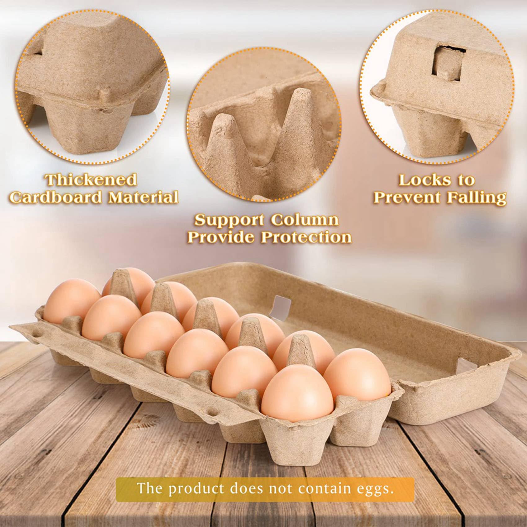 40 UNIDADES Cajas de Huevos de Cartón, Papel Vacío, Cajas de Huevos de Pulpa, Una docena de cartones de huevos, Contenedores, Vacío, Bandeja de Huevos de Pulpa
