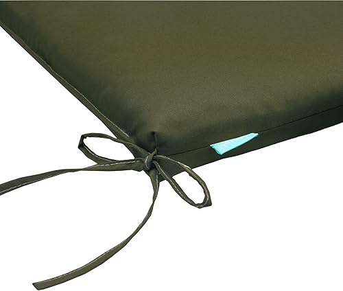 Miniatura 5 de QILLOWAY Cojines de asiento cuadrados de espuma para sillas de comedor y exteriores, para todo tipo de clima, 17 pulgadas de largo x 17 pulgadas de