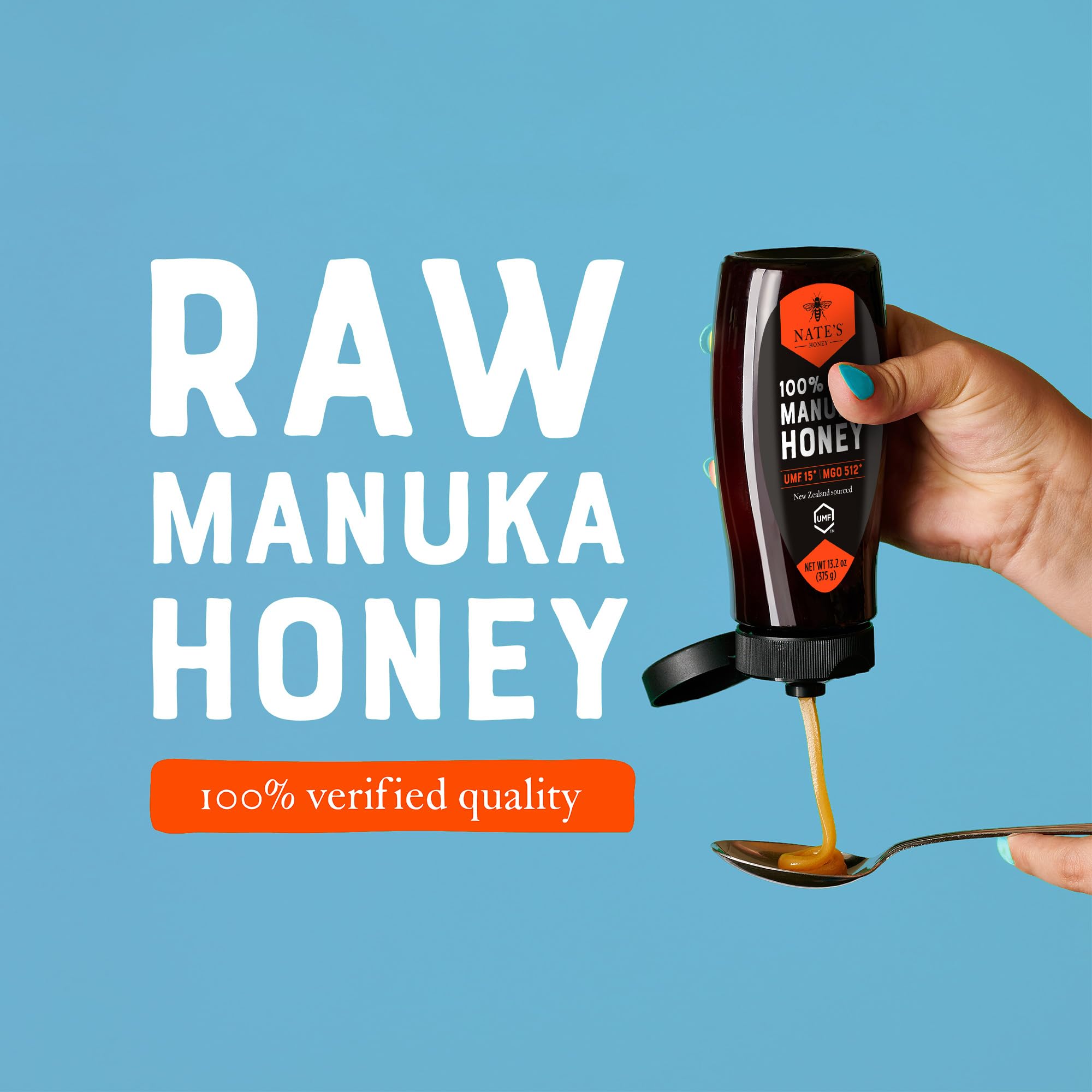 Amazon.com : Nate's Raw Manuka Honey New Zealand MGO 512+ | UMF