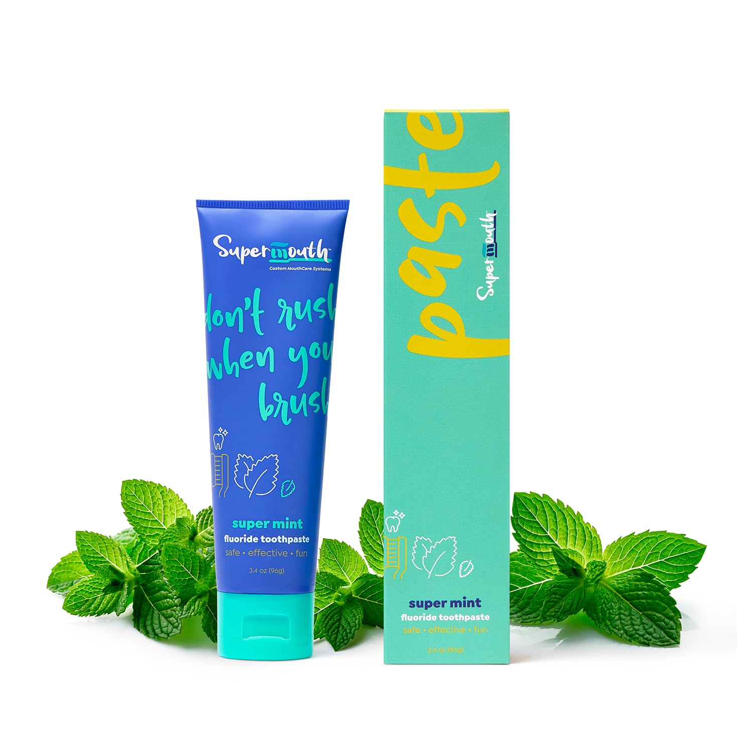 Fluoride Toothpaste - Adults & Kids, Fights Cavities, Whitens, Nano Hydroxyapatite, Dentist Developed, Safe Clean Ingredients, Gentle on Sensitive Teeth, Vitamins D3 & K2, 4 Tasty Flavors