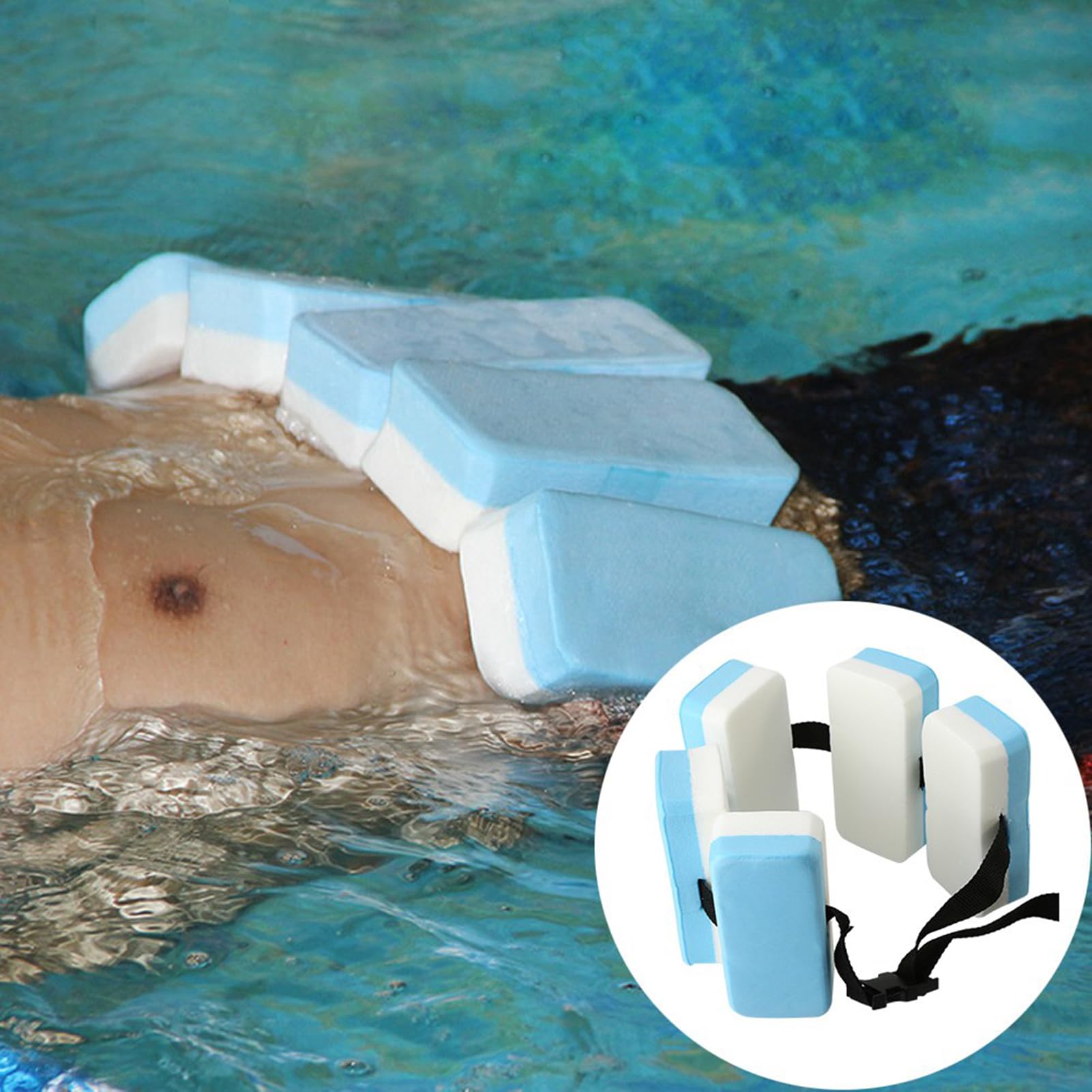 Estink Buoyancy Flotation Belt Swim Support Aid for Kids Advanced Swimmers Lightweight Safety Board with Adjustable Strap Ideal Swimming Aid