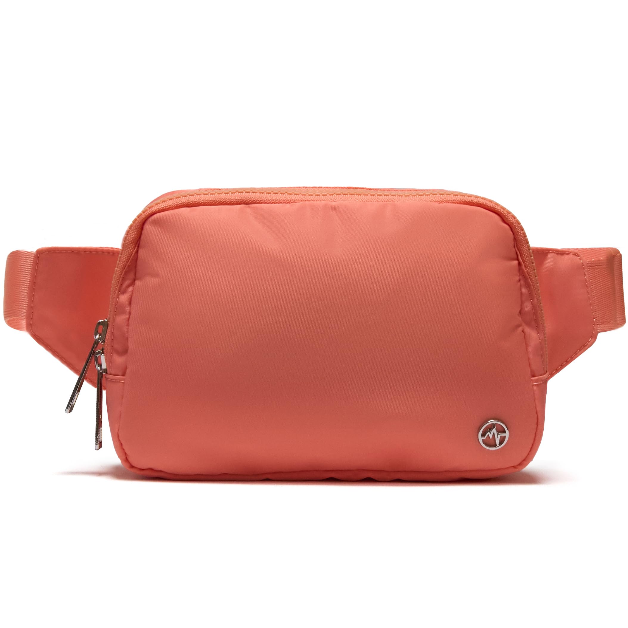 Pander Belt Bag Large 2L, Waterproof Everywhere Fanny Pack Purse for Women and Men with Adjustable Strap., Dark Salmon, Solid