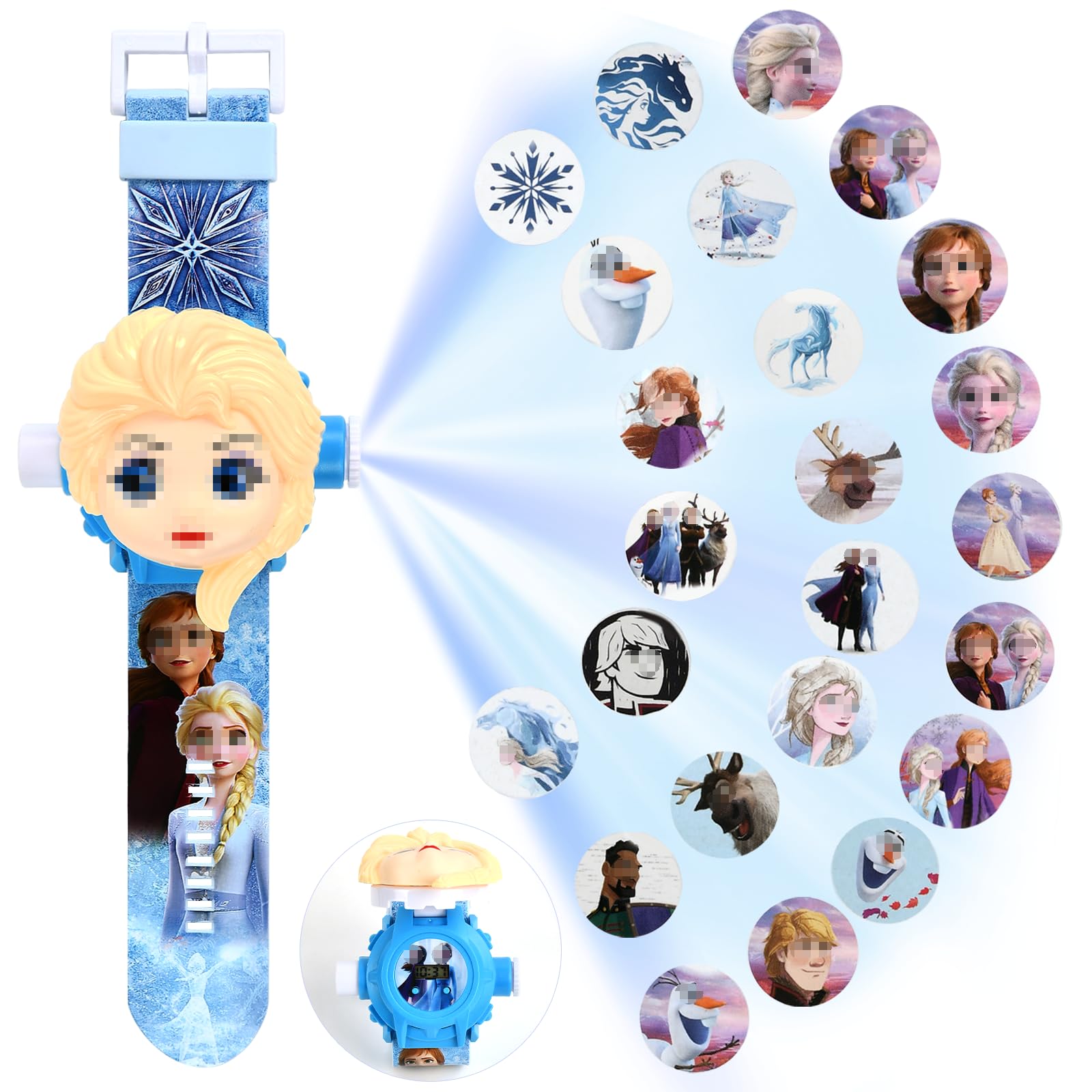 Orologio Bambini Con Proiettore - 24 Immagini Animati - Digitale Da Polso - Regalo Divertente Per Bambini - Foto 6