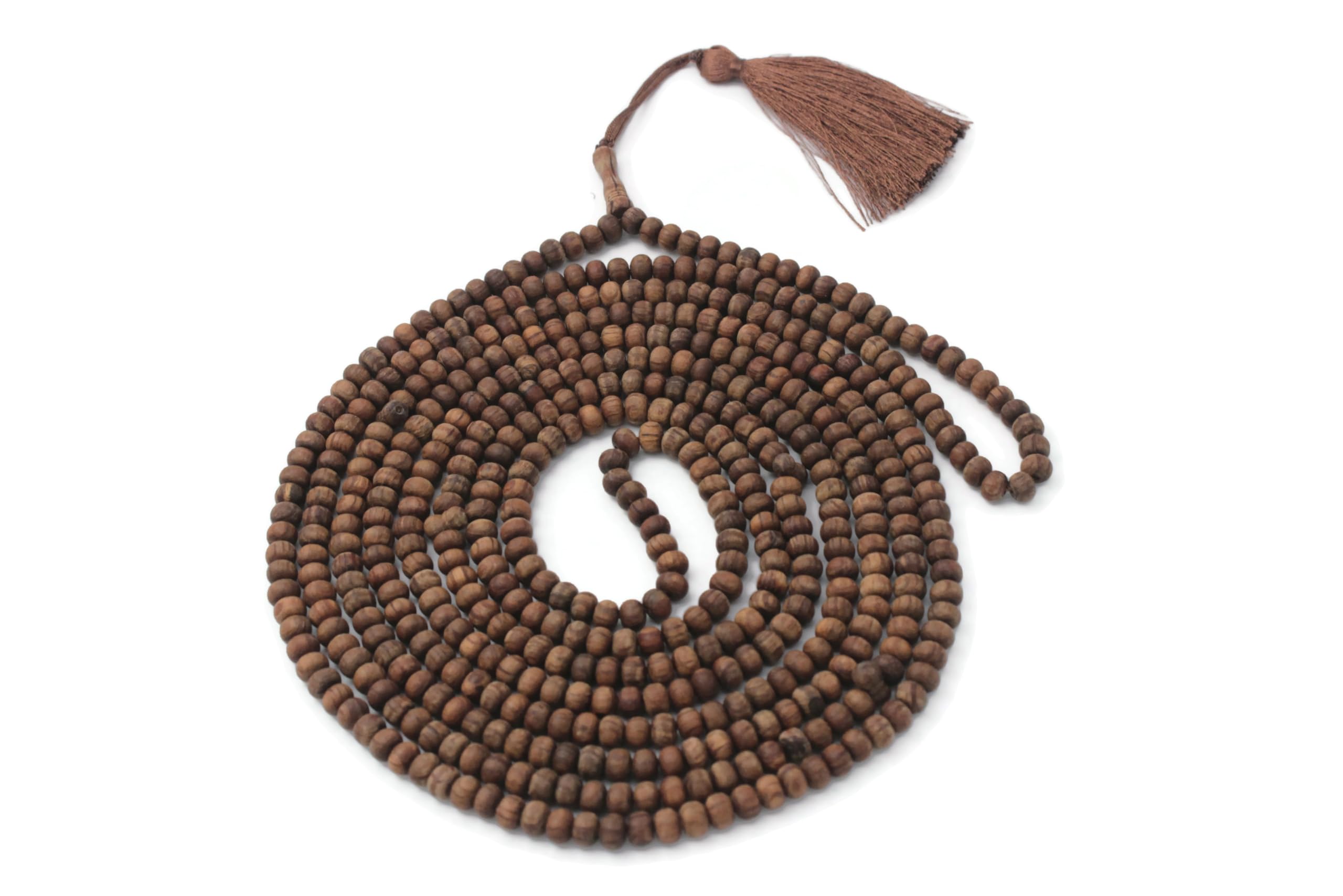 Rosario musulmano in legno di ginepro – 500 perline fatte a mano con nappa tasbih islamica elegante per preghiera e meditazione