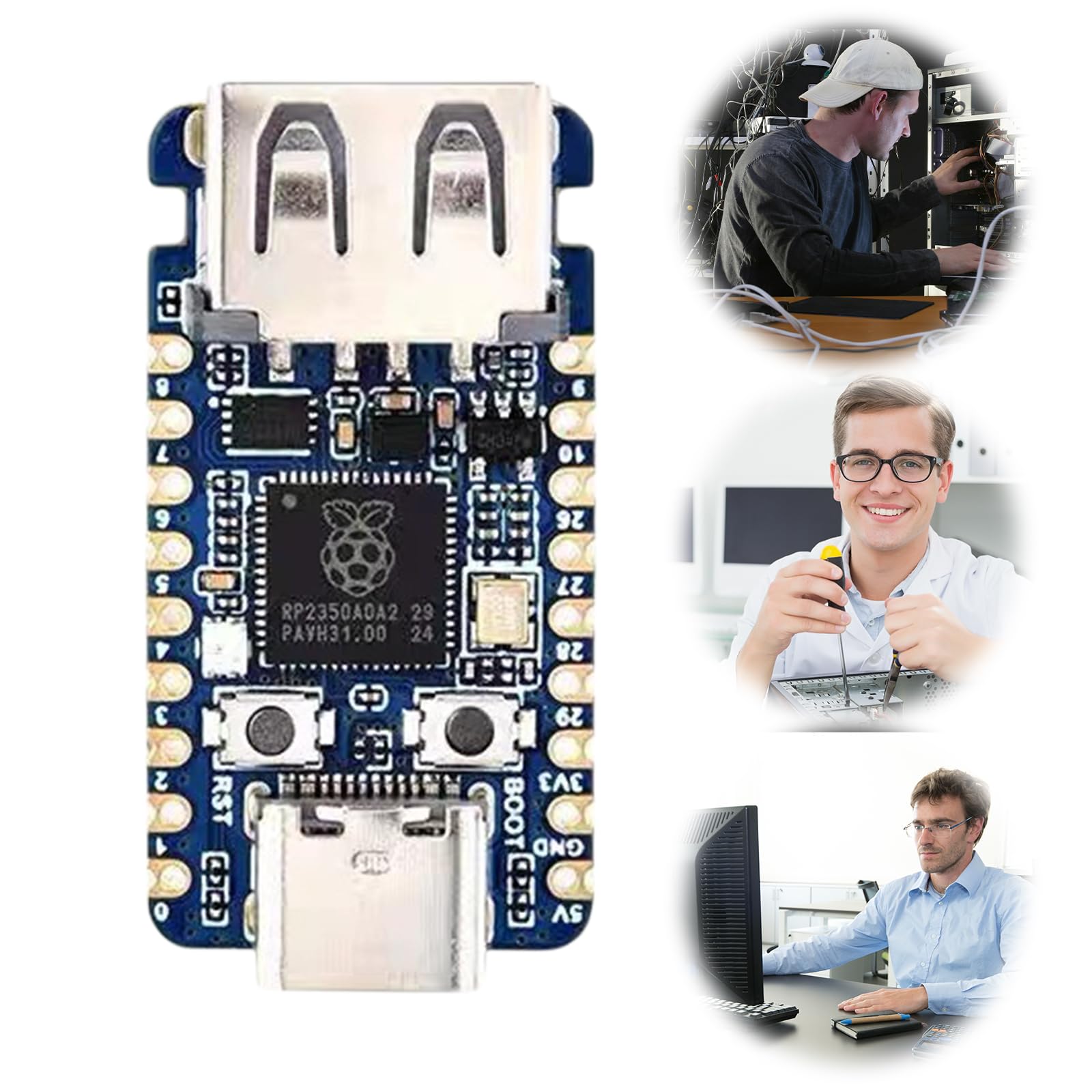 P2350-USB-A Dwurdzeniowa i Architektura Raspberry Pi Card Development Board