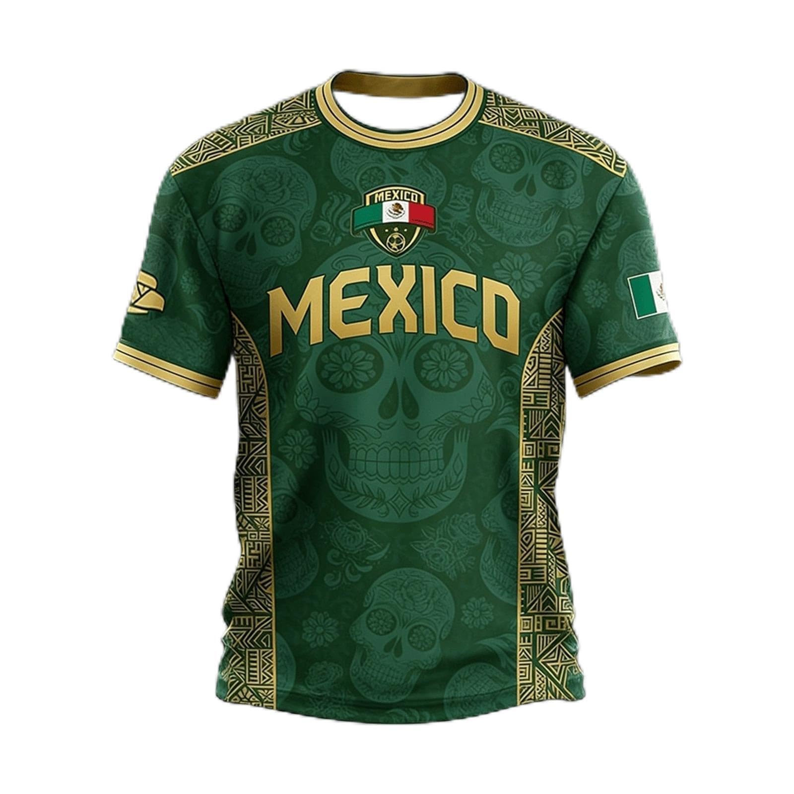 Football Fan 2026 T-Shirts Mens Mexico Football Fans Top Soccer Match Shirts Summer Casual Round Neck Tee Top Sport Workout Short Sleeve Shirt Mexico Supporters Tees for Athletic Hiking Running