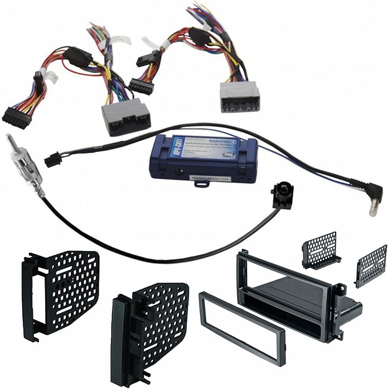 Kit de instalação de rádio 2-DIN PAC RP4-CH11 para Jeep Wrangler/Unlimited 2007–2017 – Conjunto