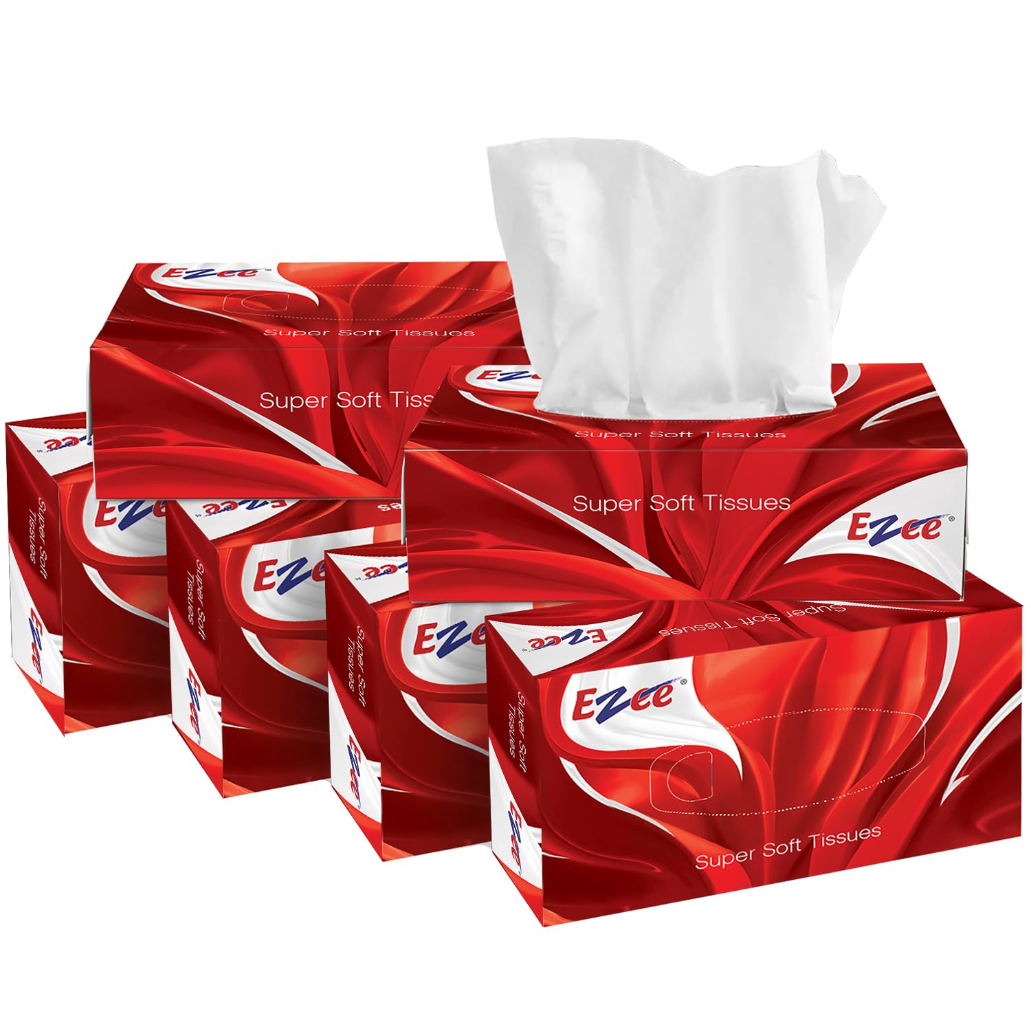 Ezee 2 Ply Facial Tissue Paper 600 Pulls | Ultra Soft & Absorbent Car Box Tissues | 100 Pulls x Pack of 6 (B013K5A4SO) Amazon Price History, Amazon Price Tracker