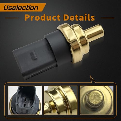 Miniatura 5 de 06A919501A Sensor de temperatura del refrigerante compatible con Audi TT VW Beetle CC EOS Golf GTI Jetta Passat Tiguan Touareg 06A919501B 06A919501