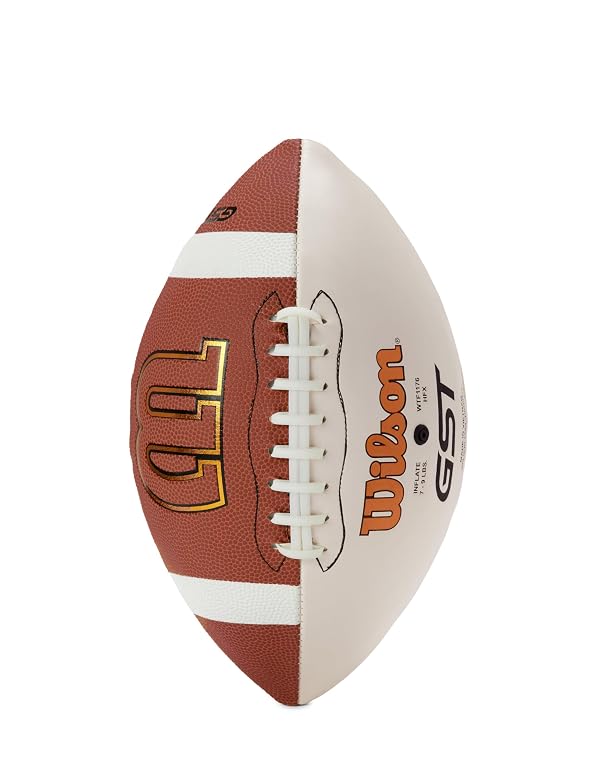 Wilson GST Autograph Composite Football - Official Size, Brown/White by WILSON - Used condition - US$29.42