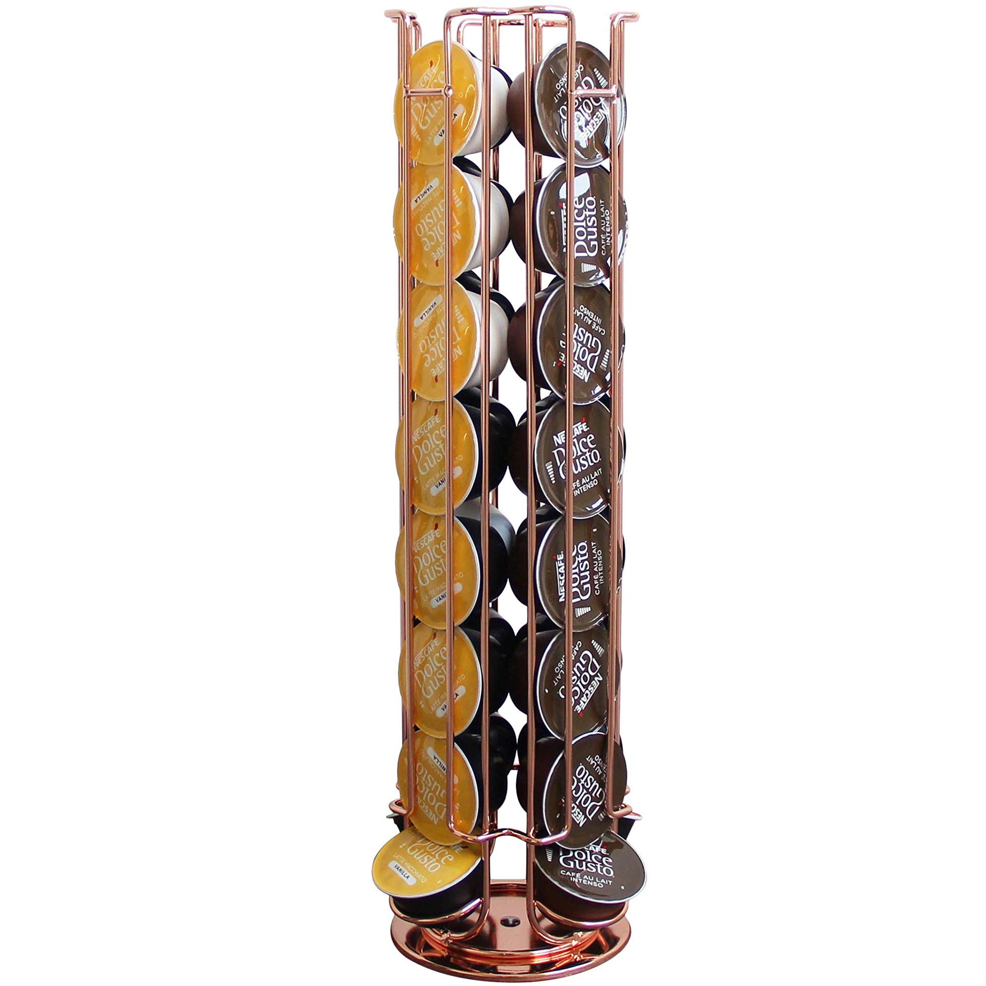 Kitchenista Dolce Gusto Pod Holder - 32 Pod Holder - Rotating Wire Rack Rose  Gold Copper- Buy Online in Tunisia at Desertcart - 178686746.