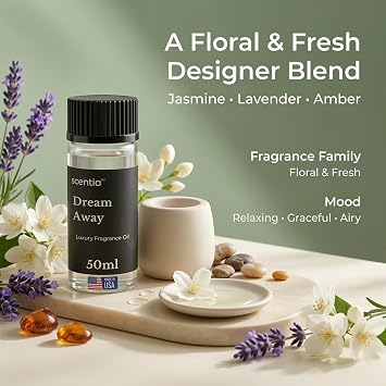Dream Away Floral Fragrance Oil for Cold & Ultrasonic Diffusers, 50 mL