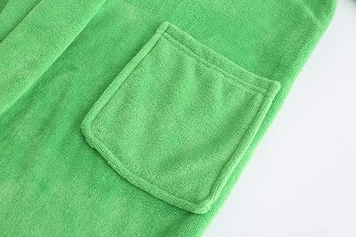 Miniatura 5 de Albornoz de baño para niños y niñas, toalla suave con capucha, bata de baño de algodón turco