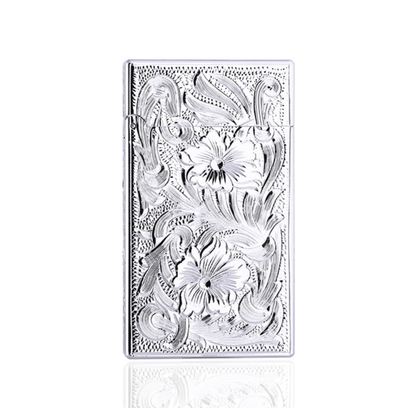 High-End-Luxus-Petroleumfeuerzeug, handgeschnitztes Messingfeuerzeug, klassischer Klavierklang, Geschäftsgeschenk, Geschenk for Männer und Väter (Petroleum nicht im Lieferumfang enthalten)(Silver)