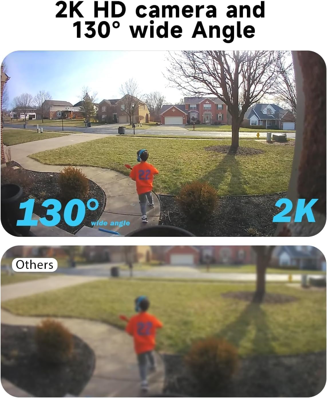 Rraycom BW6B Security Camera 2K HD and 130 degree wide angle view параўнанне