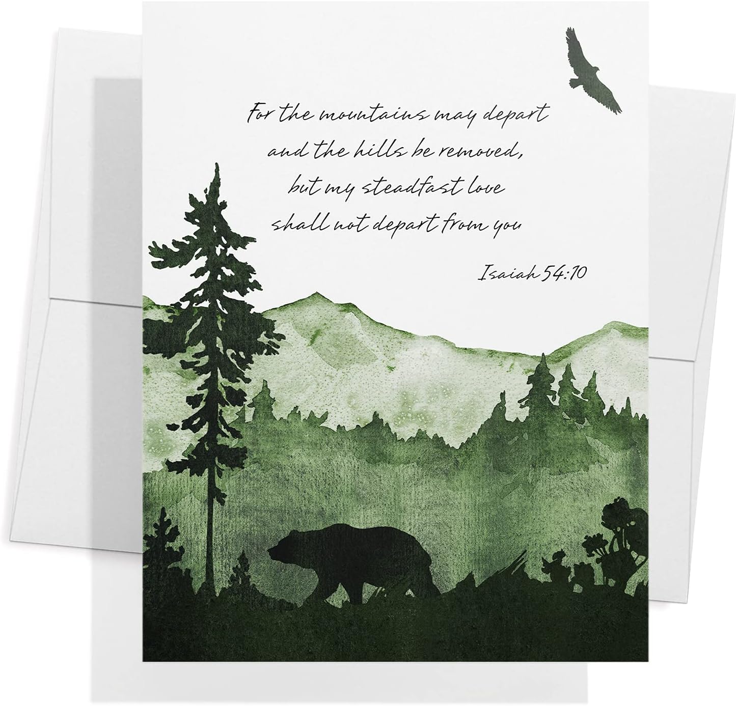 Twigs Paper - Assorted Religious Bible Verse Note Cards - Stationery Cards with Envelopes - Greeting Cards for Condolence, Bereavement, Prayer and All Occasions - Made in USA (5.5 x 4.25,Set of 24)