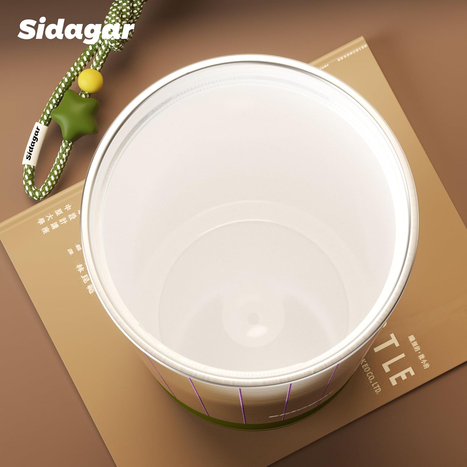 18 oz Tumbler with Straw, Insulated Stainless Steel Mug,Ceramic Water Bottle,Leak Proof Cup with Lid, Travel Coffee Cup for Women, BPA Free,Green - Image 7