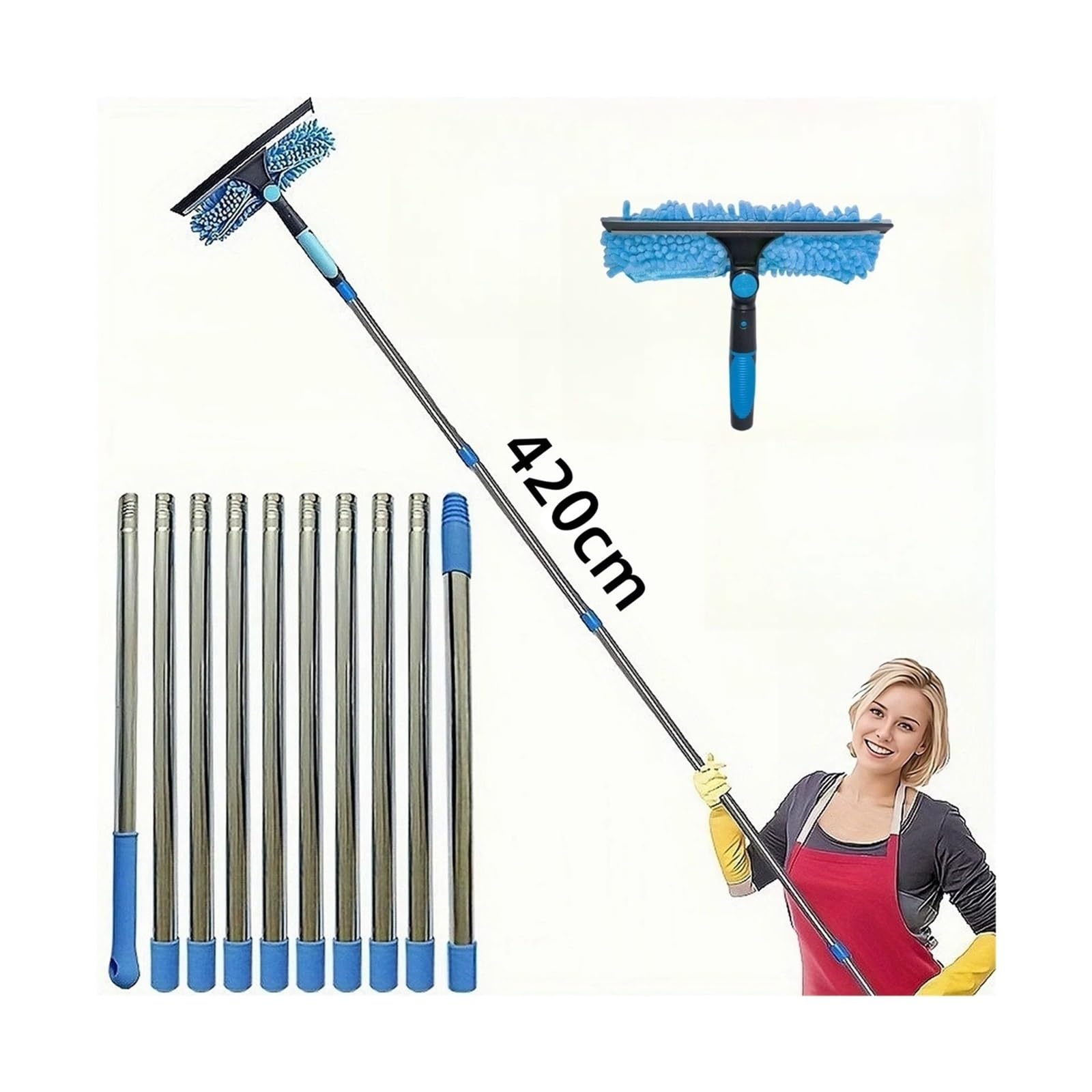 Kit de Limpieza de Cristales extendido 2 en 1