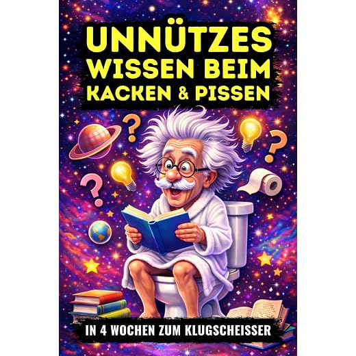 Unnützes Wissen beim Kacken und Pissen - In 4 Wochen zum Klugscheißer: Das Klobuch voller Funfacts – lustiges Geschenk für Männer