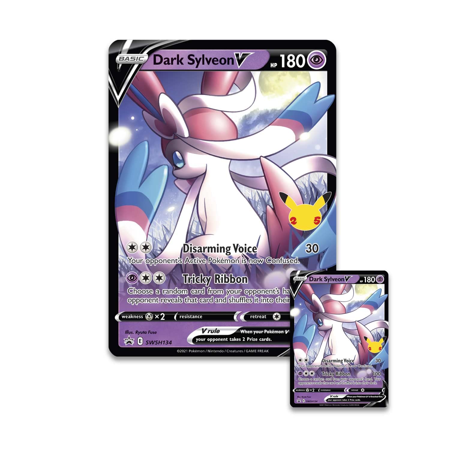 海外限定　Celebrations Dark Sylveon V Box　ポケカ Pokemon Celebrations 25th Dark Sylveon V SWSH134 JUMBO