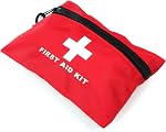 Red First Aid Bag Empty Medical Storage for First Aid Kits Pack Emergency Hiking Backpacking Camping Cycling Travel Car (Red 7.9x5.5 1PC)