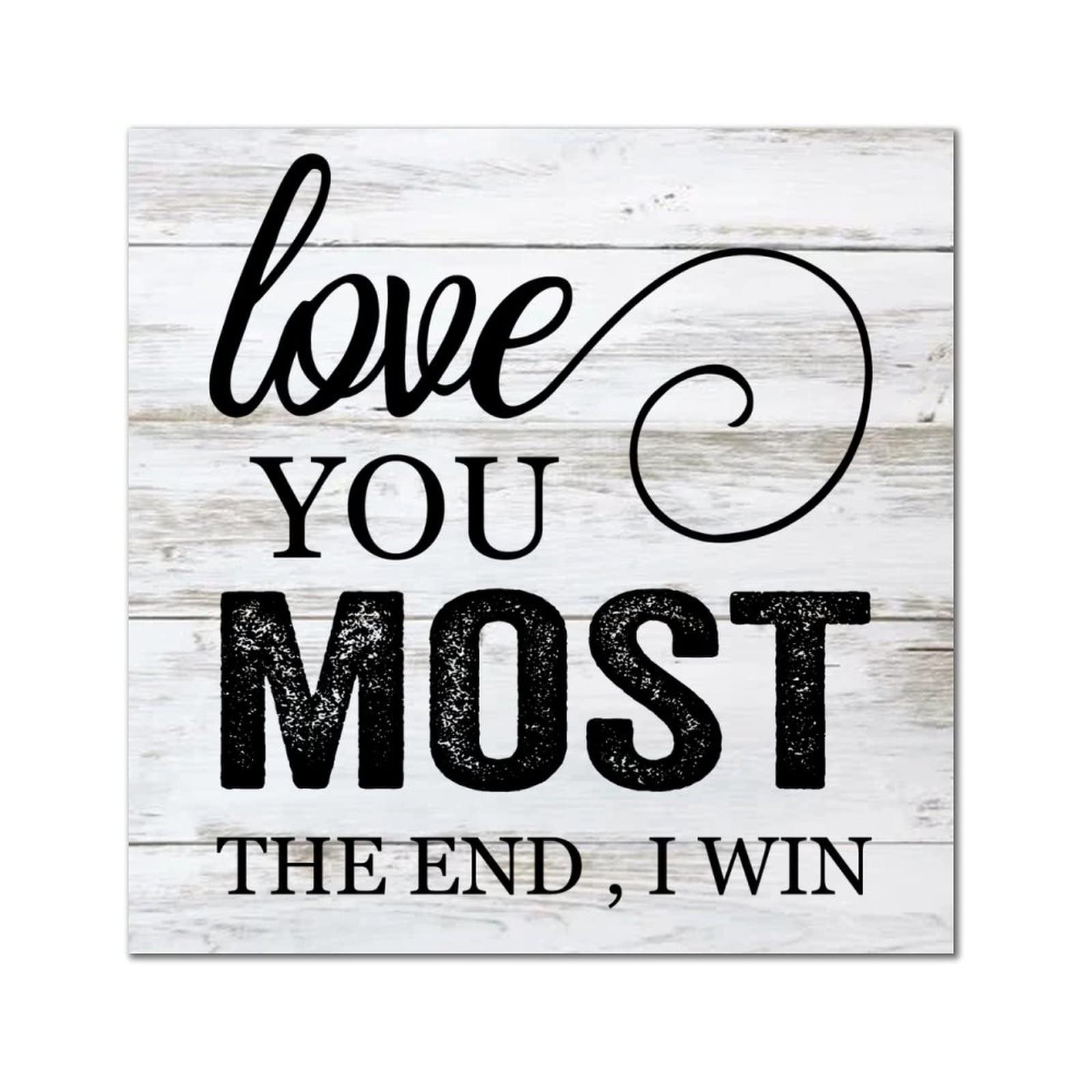 Plaque murale suspendre Love You Most cadeau ideal de pendaison de cremaillere