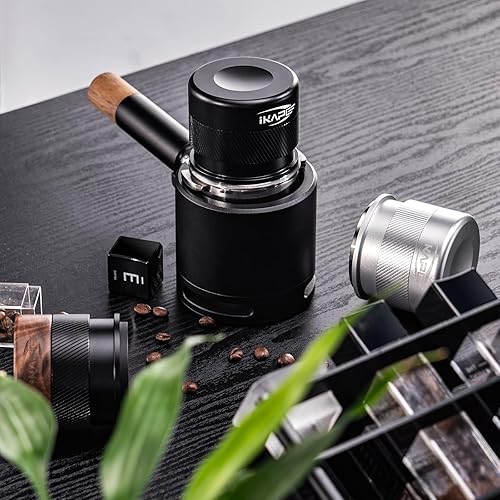 Miniatura 7 de IKAPE Coffee Products, manipulación de café expreso de 2.087in, manipulación calibrada de café barista premium con resorte cargado, manipulación de