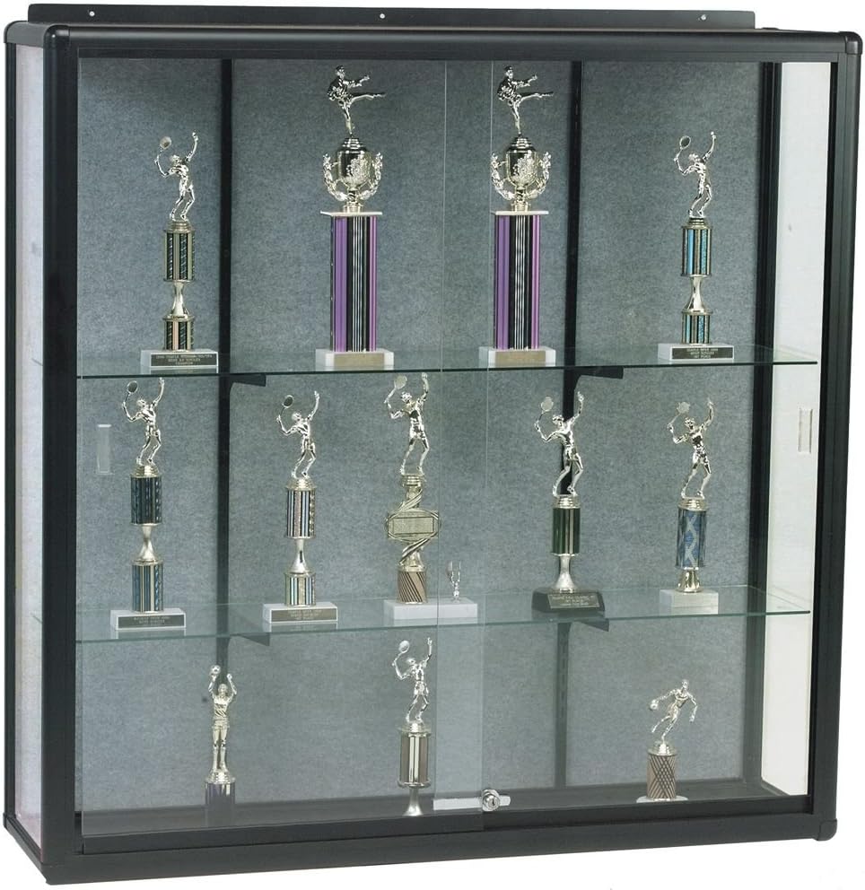 Series 90 Elite Wall Mount Display Case Finish: Walnut, Size: 48" H x 36" W