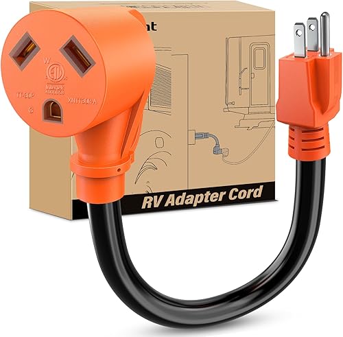 Nilight Cable adaptador de alimentación para caravana de 15 amperios a 30 amperios 110V, alambre de cobre puro resistente calibre 10 ETL listado