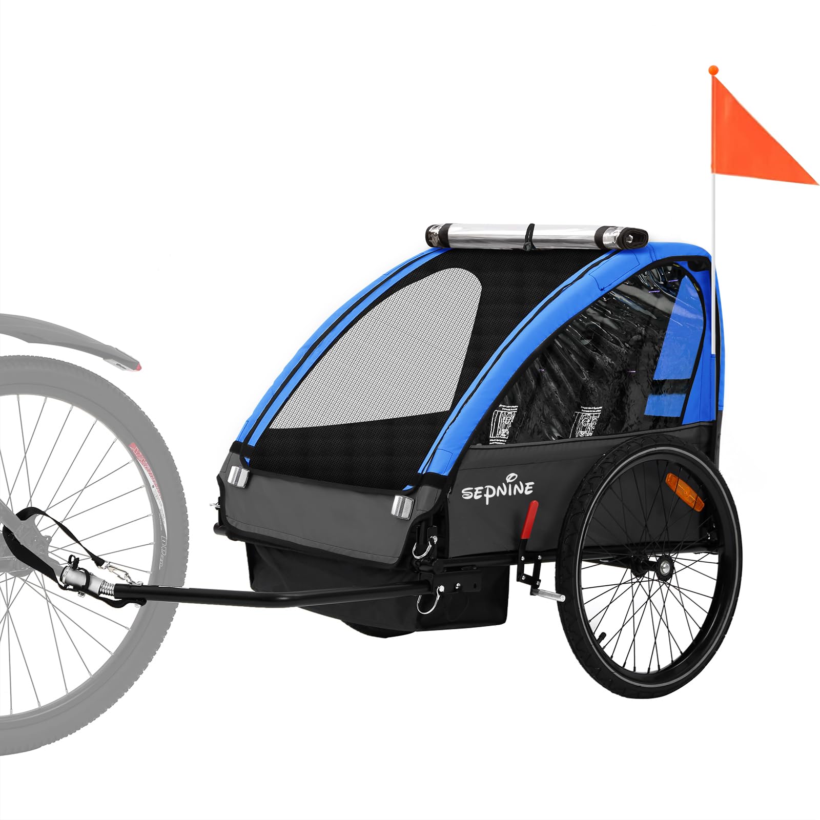 Bike Attachment For Kids Sepnine Kids Bike Trailer, Suitable For - Main Image