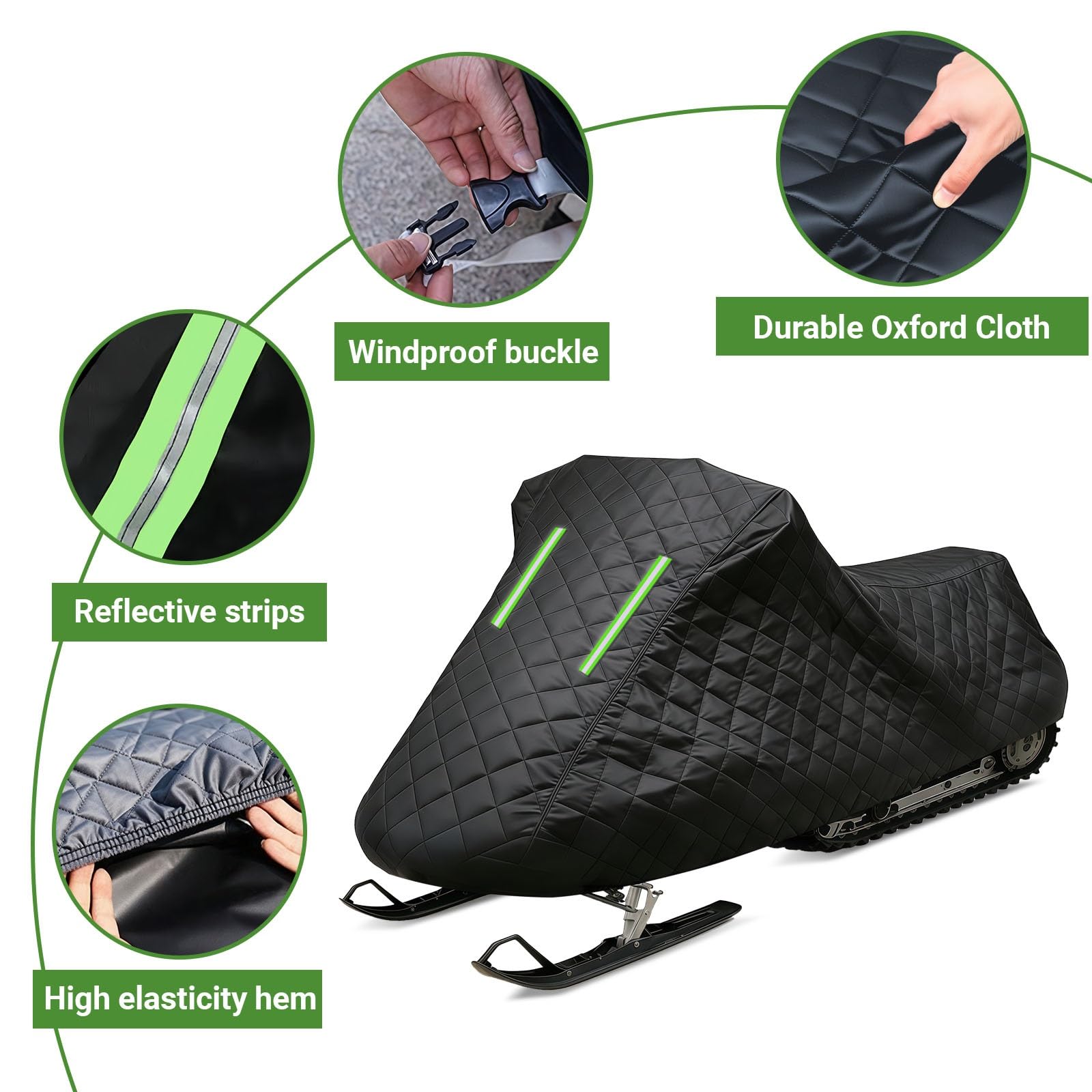 Funda Moto Nieve para Ski-Doo Backcountry X 2024-2026|Funda Protectora para Motos de Nieve para Todo Tipo de Clima|Antirrayas,Resistente Rayos UV,Nieve,Viento y Polvo