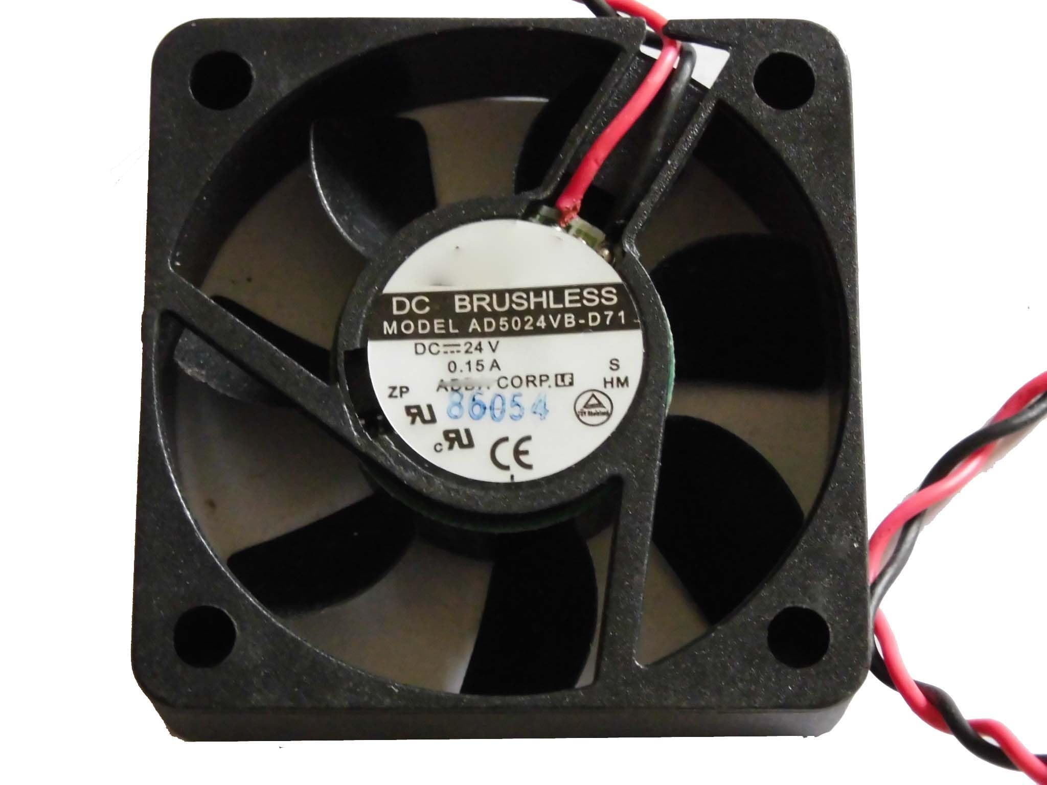 Ventilador inversor AD5024VB-D71 de 2 cables 24V y 5cm de diámetro para refrigeración continua 3