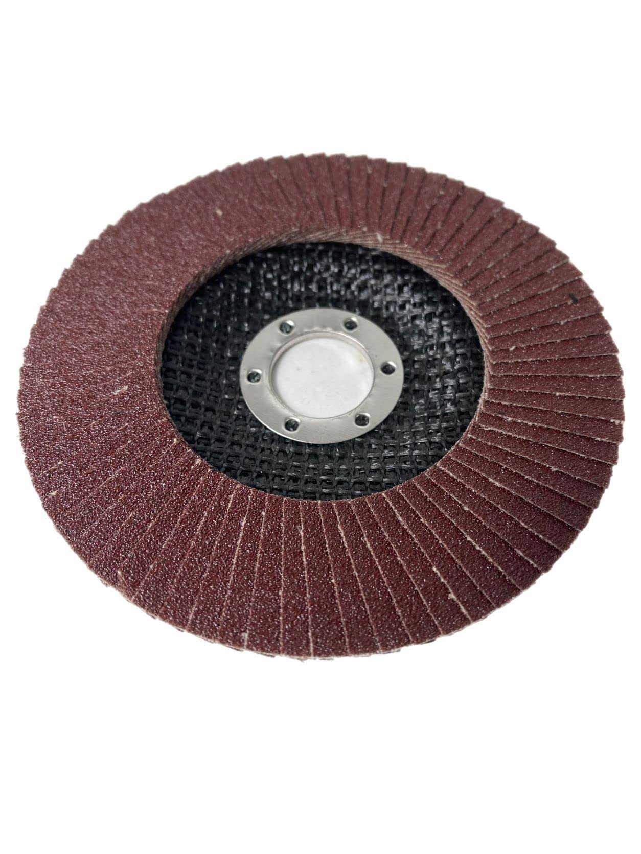 Lot de 50 disques à lamelles plats P60 - 125 mm - Marron