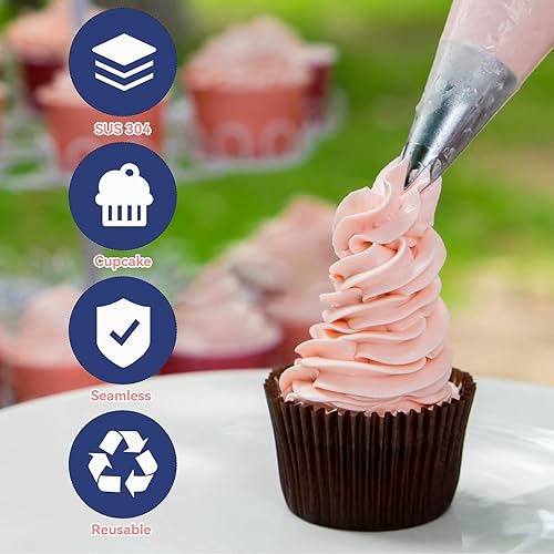 Miniatura 3 de 3 puntas de tuberías de 1M para tartas, suministros de decoración de pasteles, boquillas de tubería, herramientas para hornear para crema de