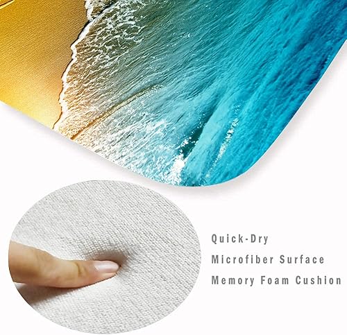 Miniatura 3 de Alfombras de baño de espuma suave para baño y cocina, alfombra de franela antideslizante brillante impresa en 3D para mesita de noche y sala de