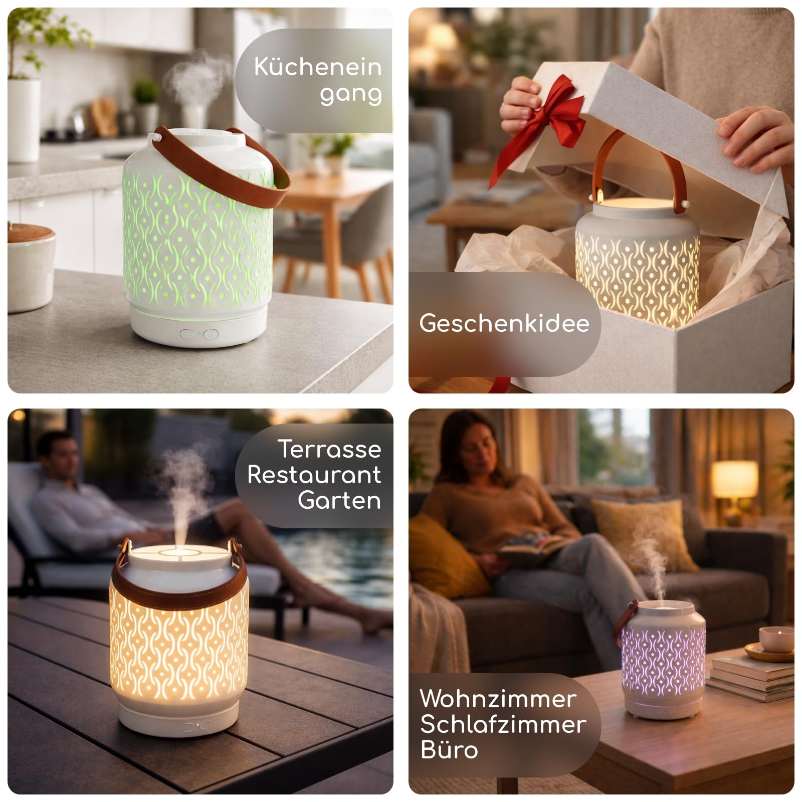 Madrid Ultrasone diffuser, draadloos, geïntegreerde accu