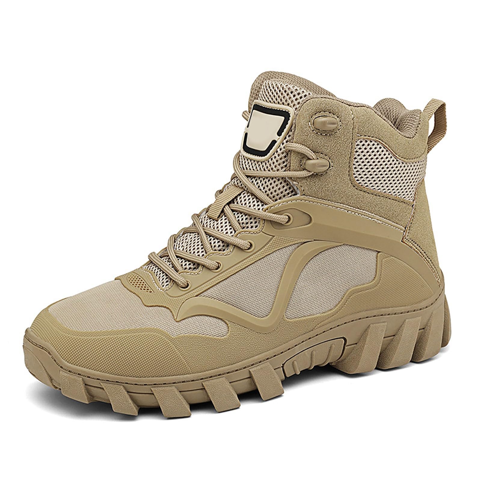 Botas de senderismo para hombre, impermeables, ligeras, de trabajo