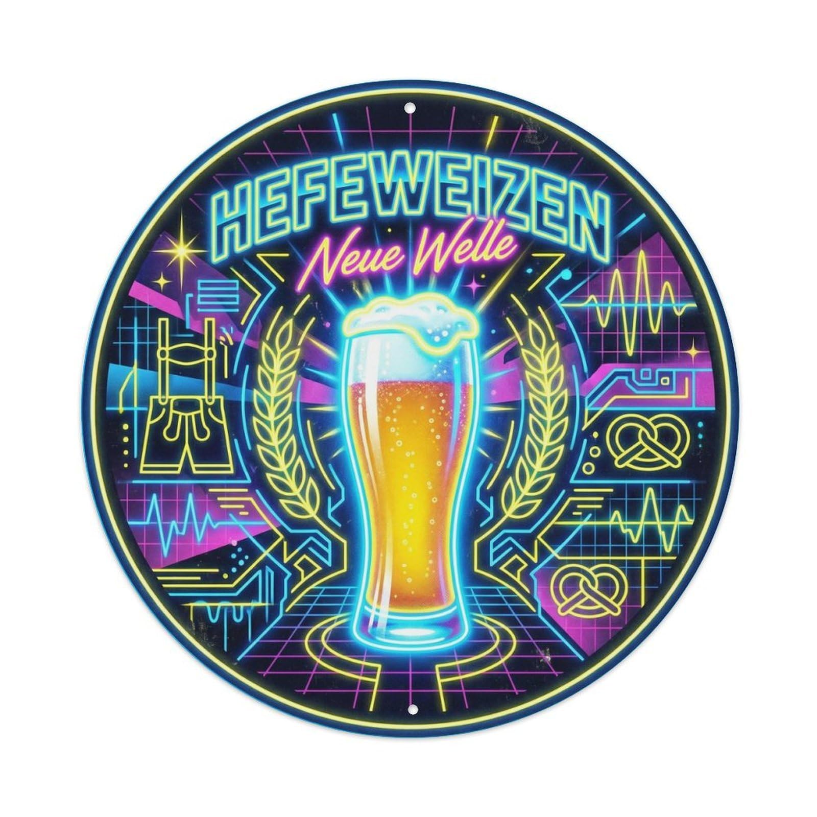 Traditional German Wheat Beer Ale Pub Brewery Sour Brew Metal Tin Sign