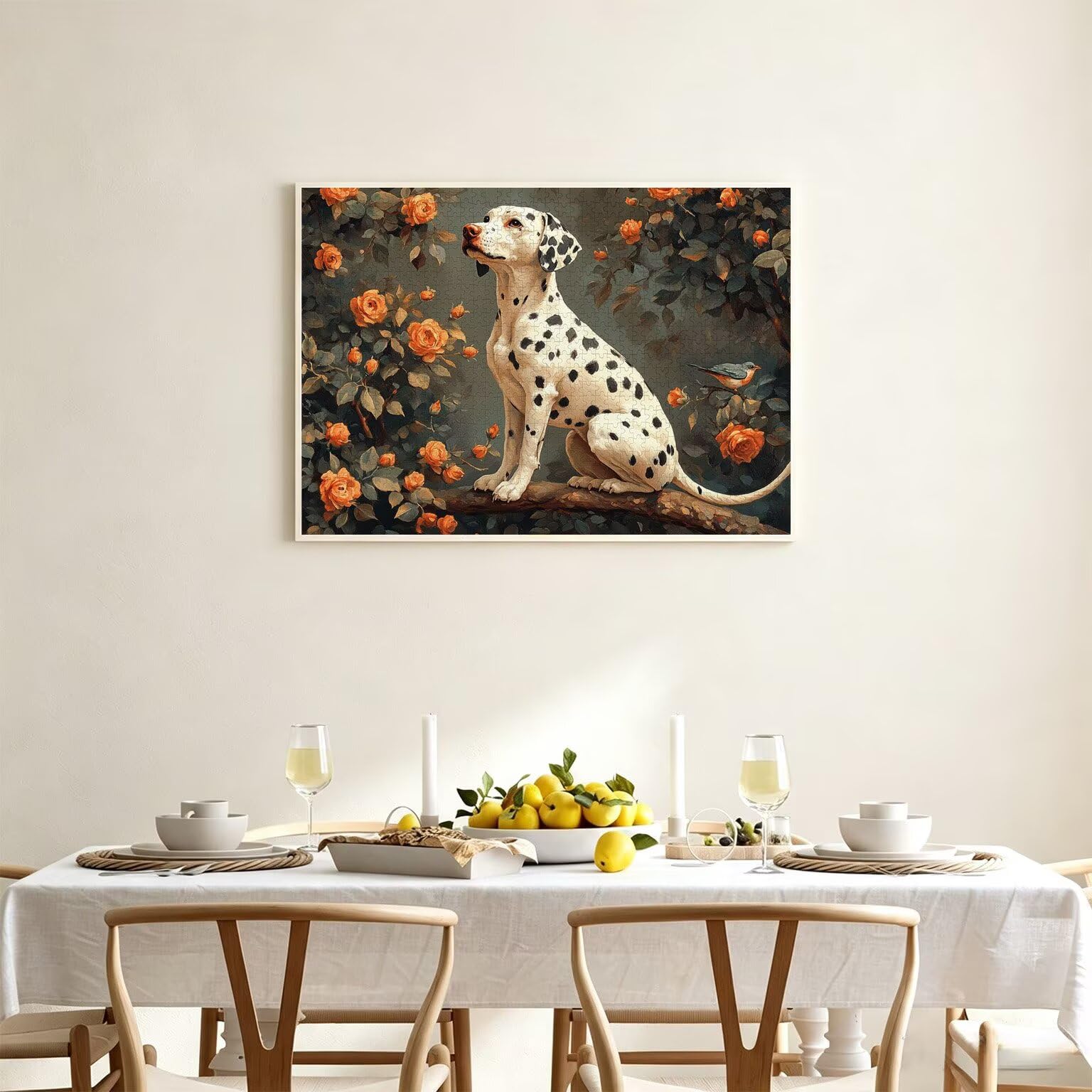 Blume Puzzle 6000 Teile, Holzpuzzle Erwachsene, Hund, n-263