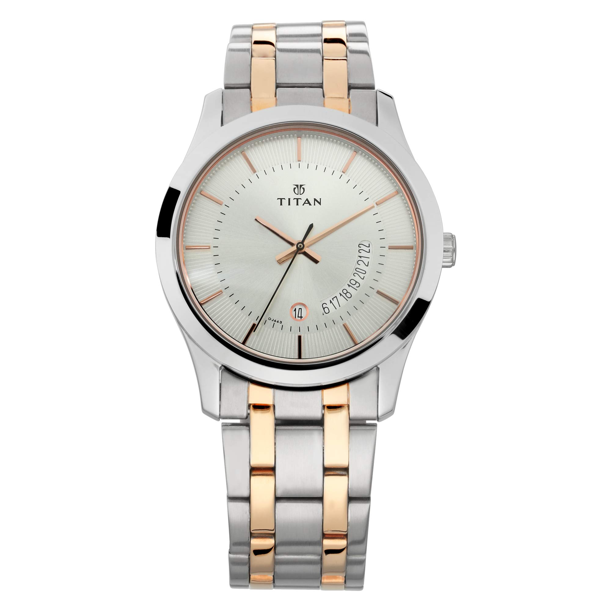 Titan Stainless Steel Gents Karishma Analog Silver Dial Mens Watch-Nn1823Km01/Np1823Km01, Band Color:Multicolor (B07SM757CF) Amazon Price History, Amazon Price Tracker