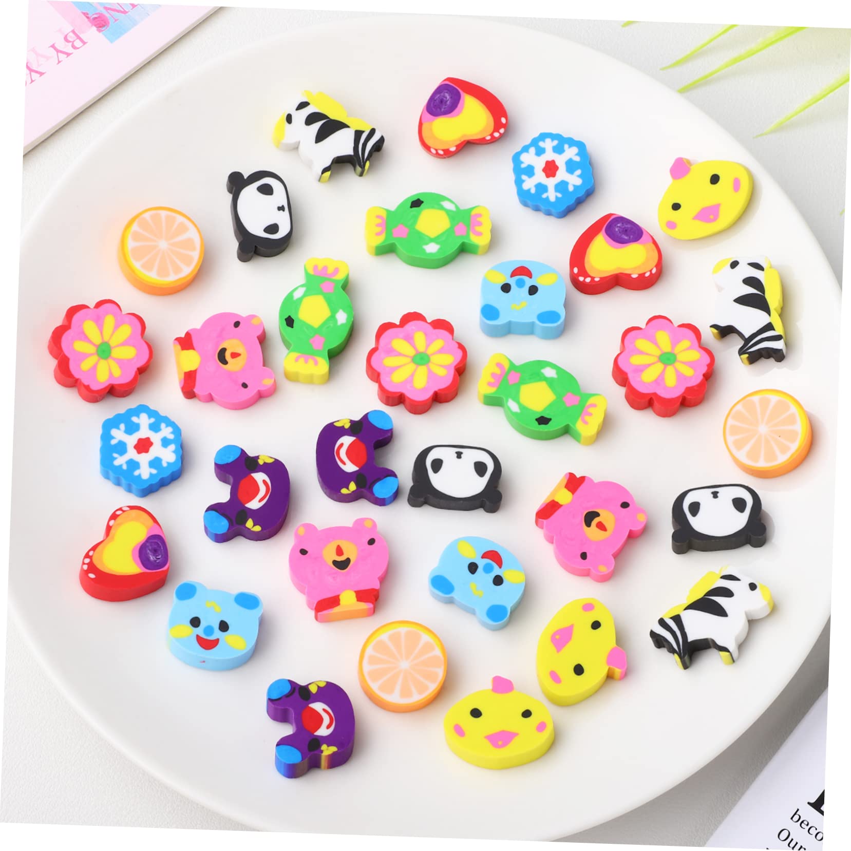 Erasers Pack 100 Pezzi Tpr Animal Cartoon per Bambini | Festa Scuola Decor, Gomme per Cancellare da Cancellare per Cartoni Animati, Classroom Rewards e Party Favors Stile Casuale